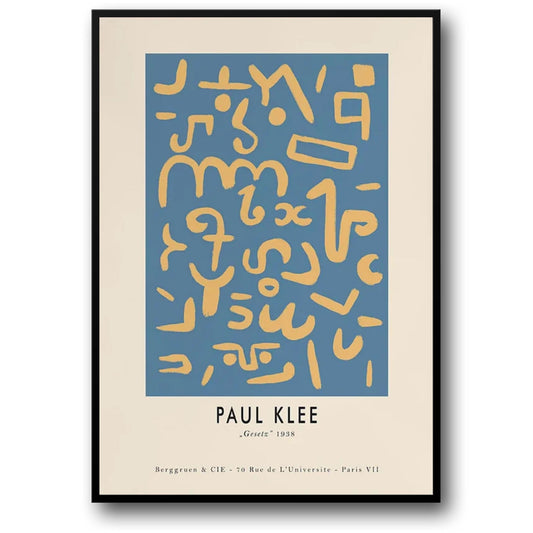 Paul Klee | Gesetz 1938 | Abstract Vintage Art
