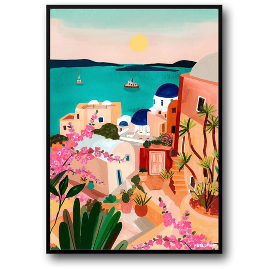 abstract india landscape poster