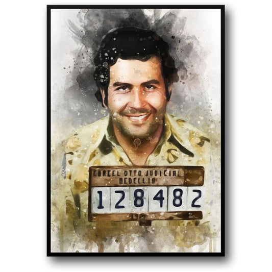 Pablo Escobar Mugshot | Vintage Style
