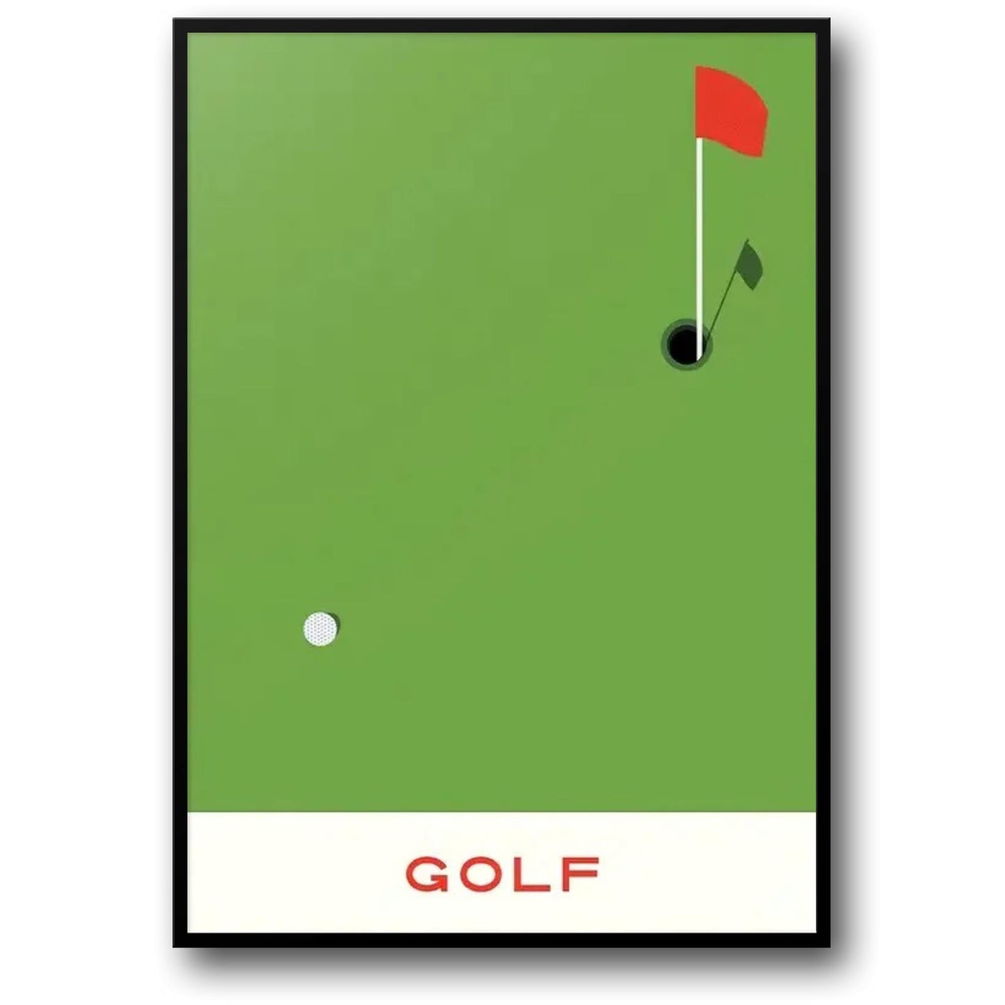 The Geometry of Victory | Golf Sports Art