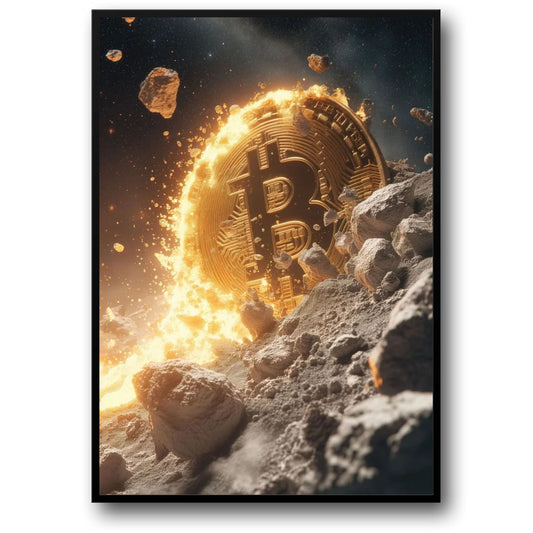 Bitcoin Explosion | Futuristic Crypto Art
