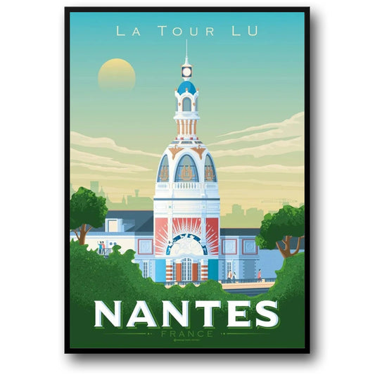 Nantes France Travel Art | Scenic City Poster | Iconic Destinations Series | Wall Decor for Home & Office