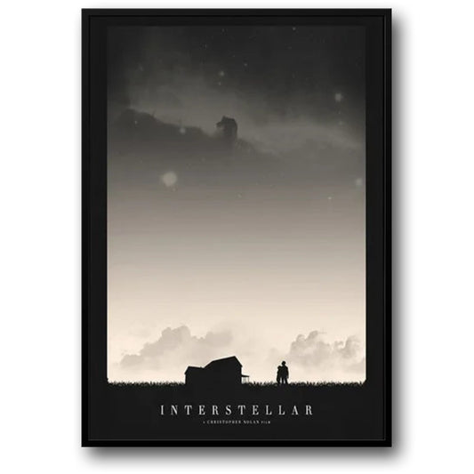 Interstellar Poster | Nordic Style Space Sci-Fi Canvas | Wall Art Home Decor | Movie Theme Print
