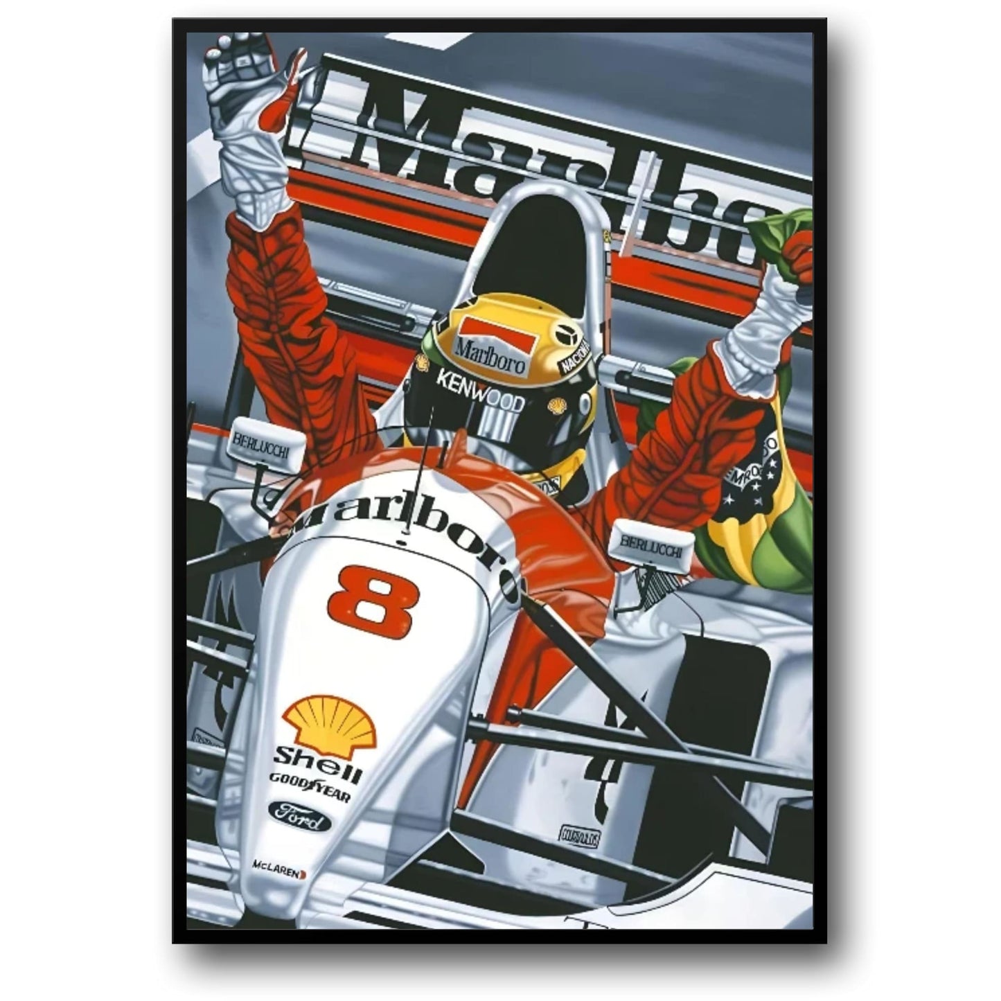 Ayrton Senna F1 Racing Driver