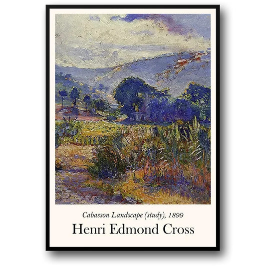Henri Edmond Cross | Cabasson Landscape Poster | 1899 Impressionist Artwork | Vintage Wall Art Decor | Classic Home Decoration