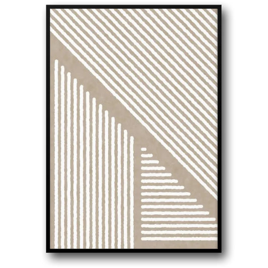Minimalist Stripes Poster | Modern Art Print | Abstract Line Wall Decor | Black and White Design | Home & Office Decoration | Contemporary Artwork | Unframed