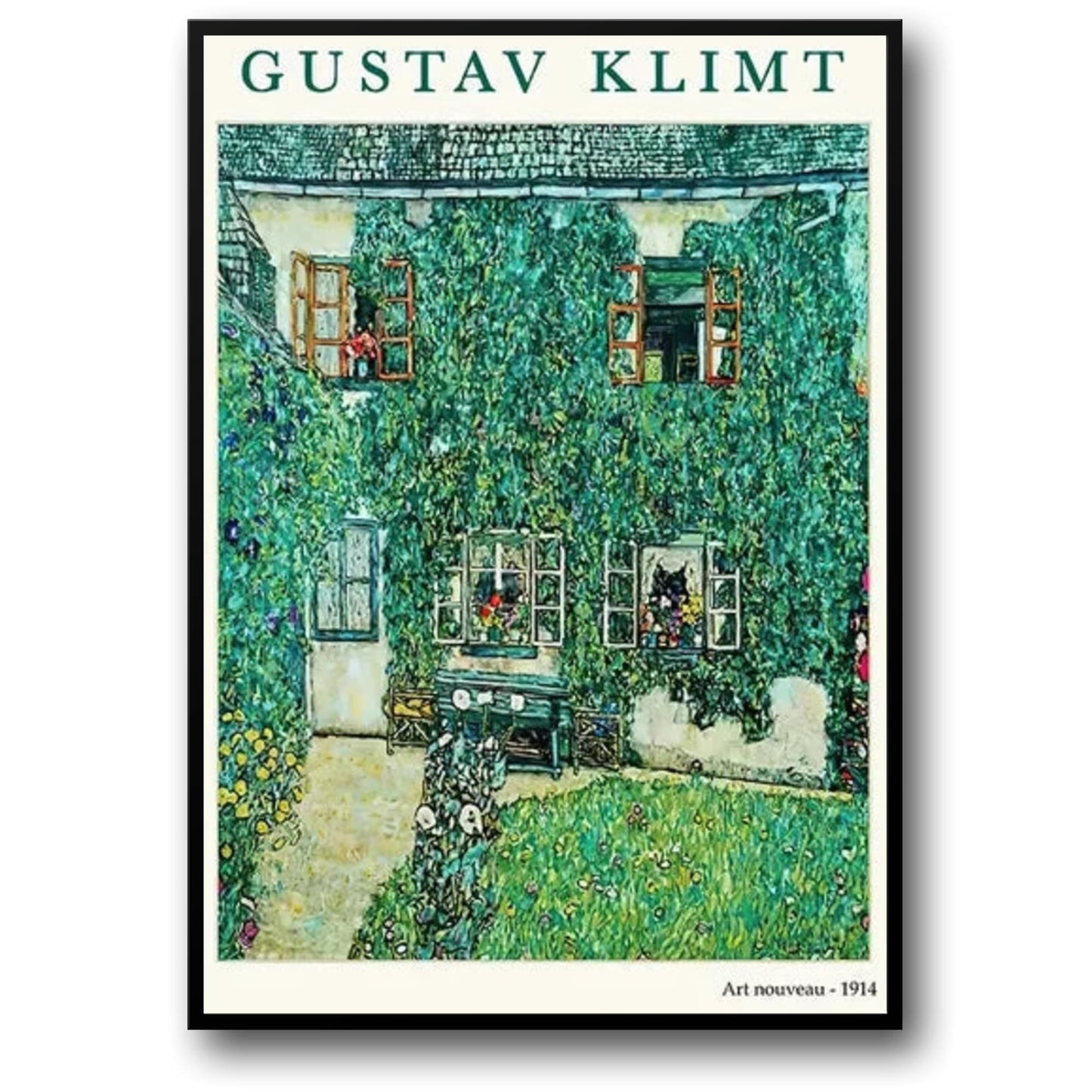 Gustav Klimt | The House of Guardaboschi | Art Nouveau Poster | Fine Art Print | Wall Decor | Home Interior Design | Artistic Decorations | Vintage Art Poster