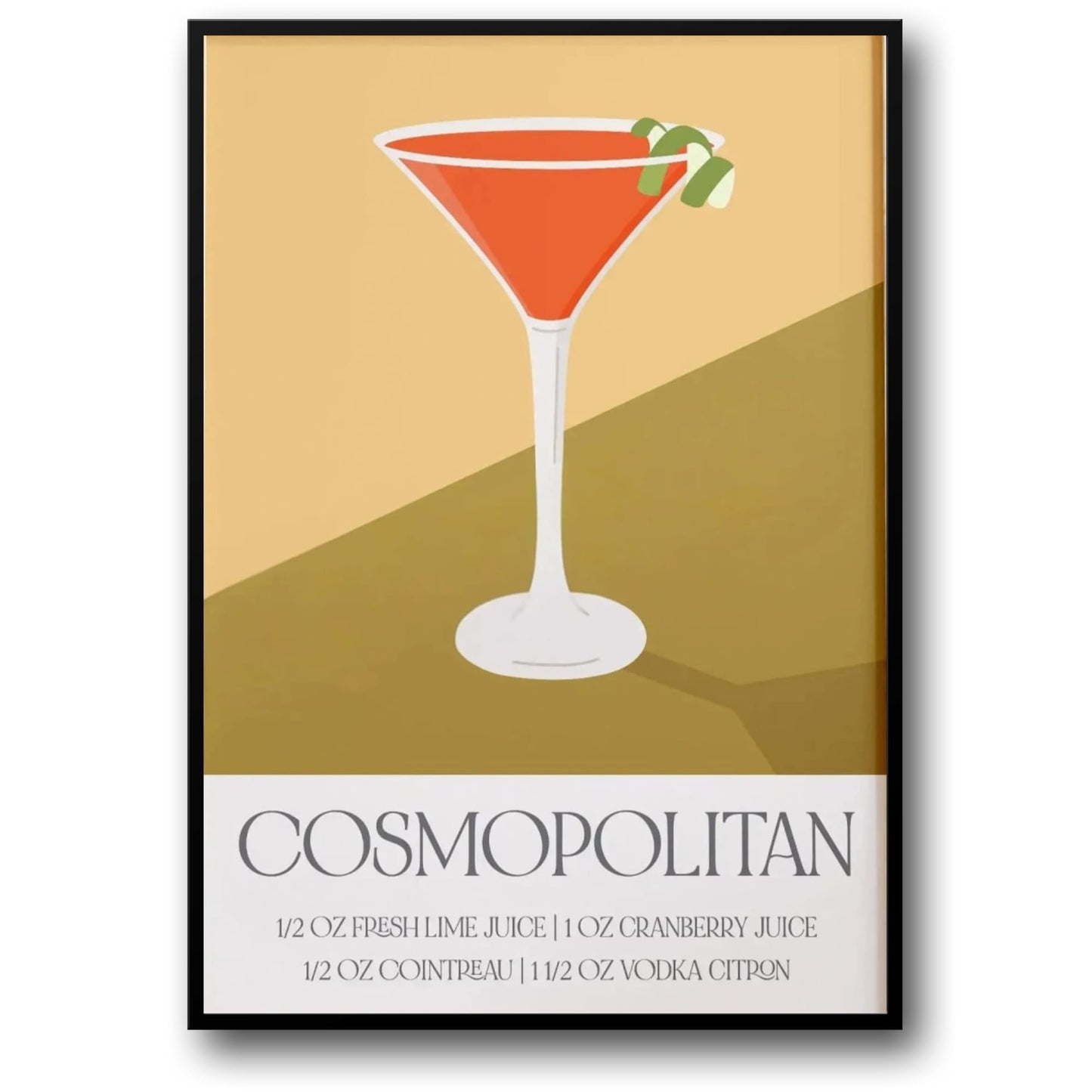 Modern Cosmopolitan | Cocktail Recipe Art