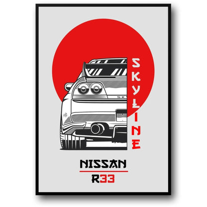 Nissan Skyline R33 | Japanese Car Art
