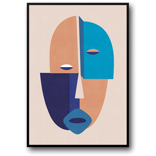 Introspection in Color | Abstract Art Poster | Colorful Home Décor | Contemporary Artwork | Modern Wall Decoration | Vibrant Visuals for Living Room or Office