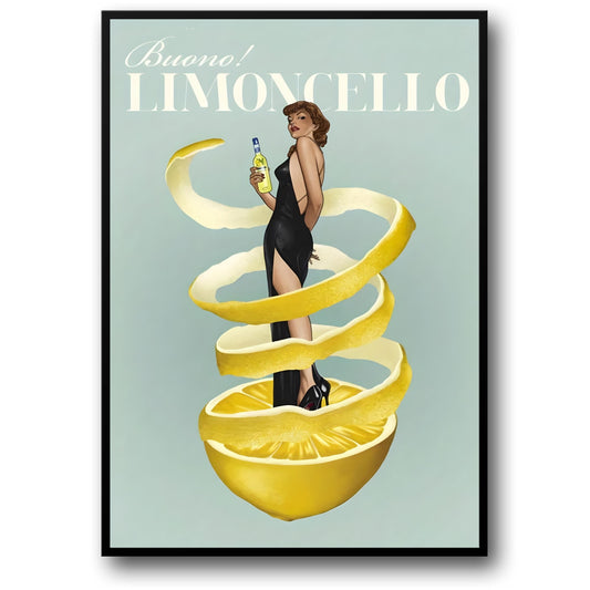 Vintage Limoncello Kitchen Art