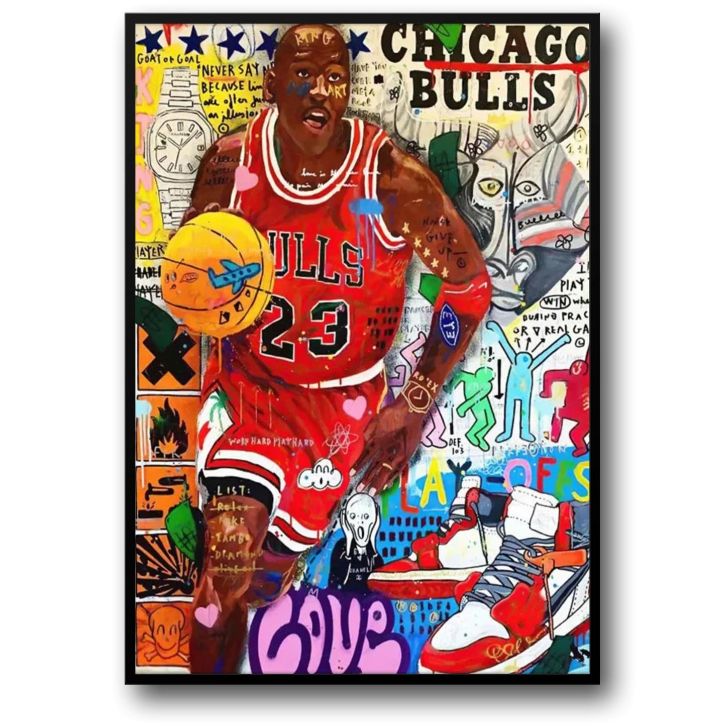 Michael Jordan | Chicago Bulls | Graffiti Style