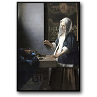 WOMAN HOLDING A BALANCE