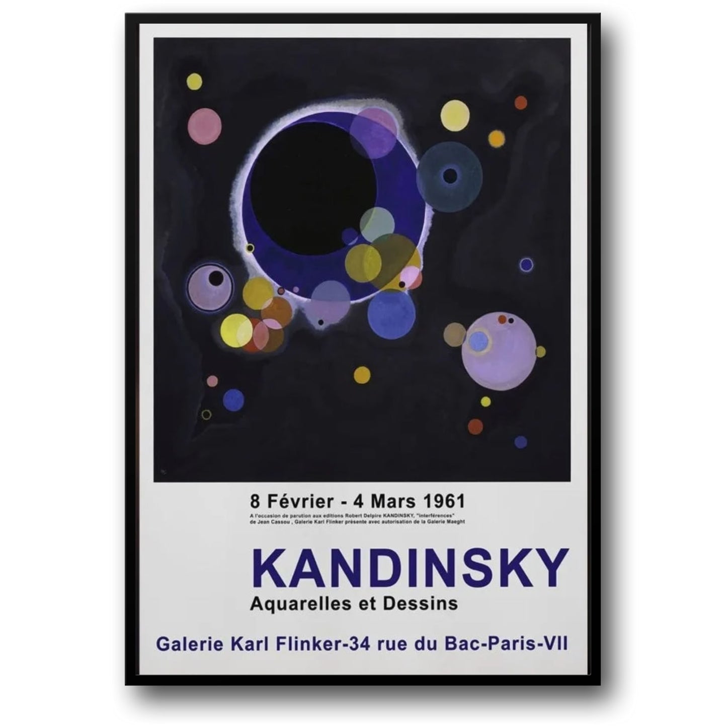 Aquarelles et Dessins | Wassily Kandinsky | 1961 | Collectible Art Exhibition Poster