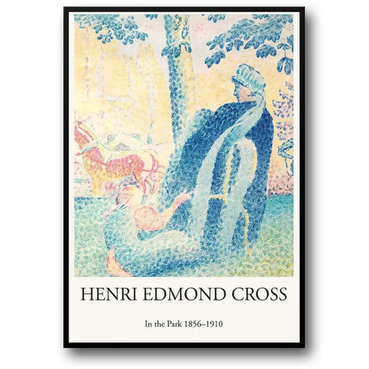 Henri Edmond Cross | In The Park | Art Poster | Impressionist Landscape Decor | Fine Art Print | Wall Art for Home & Garden