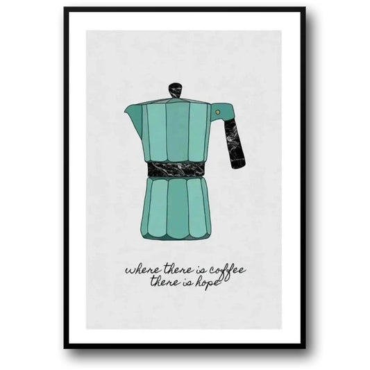 Motivational Coffee Quote Art | Kitchen Decor