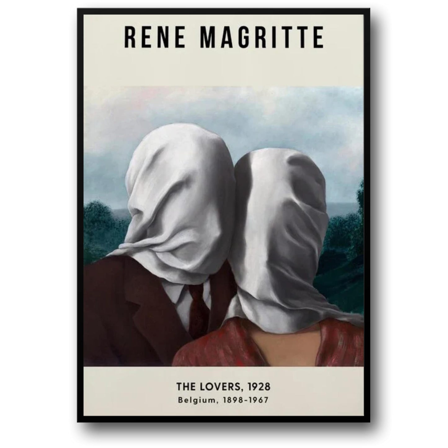 The Lovers 1928 | Rene Magritte Surrealism Art