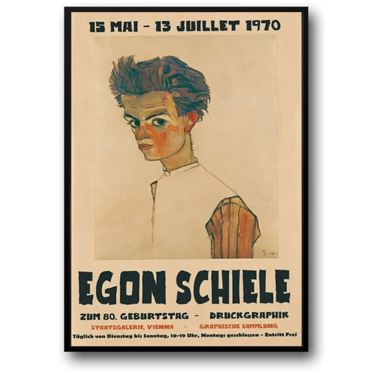 Egon Schiele | Expressionist Art Poster | Raw Identity Artwork | Fine Art Print | Wall Decor