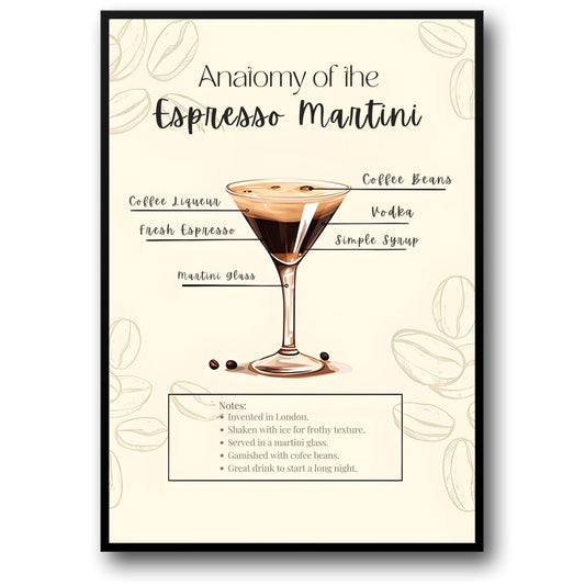 Espresso Martini Recipe | Elegant Bar Decor