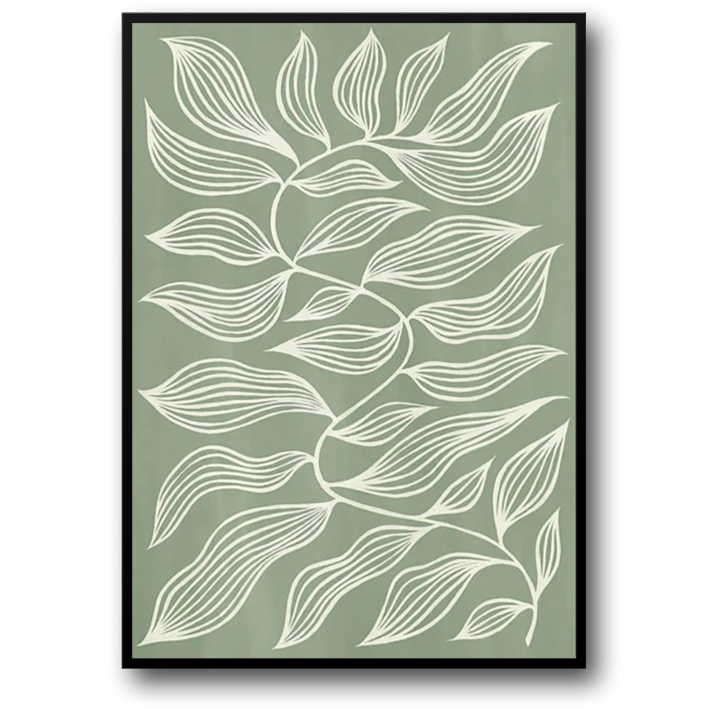 Earthy Geometry Poster | Abstract Green Shapes | Modern Wall Art | Home Decor | Geometric Design | Art Print for Living Room, Bedroom, Office