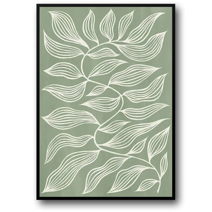 Earthy Geometry Poster | Abstract Green Shapes | Modern Wall Art | Home Decor | Geometric Design | Art Print for Living Room, Bedroom, Office