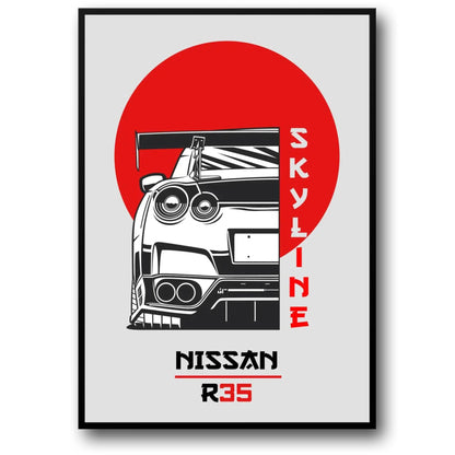 Nissan GTR R35 | Japanese Sports Car Art