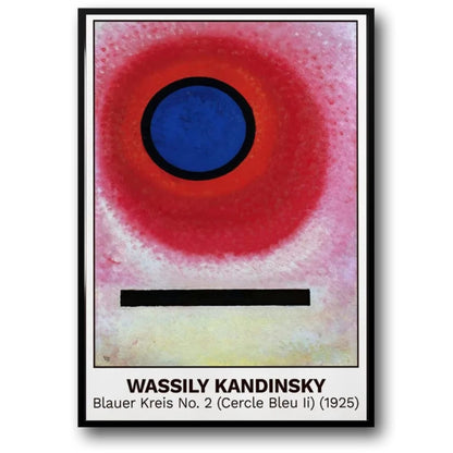 Blauer Kreis No. 2 (Cercle Bleu II) | Wassily Kandinsky | 1925 | Iconic Art Exhibition Poster