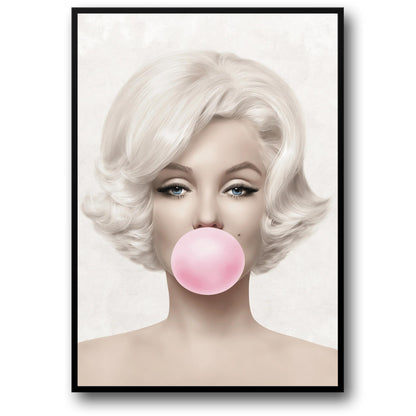 Marilyn Monroe Bubblegum | Iconic Pop Art | Vibrant Colors