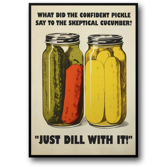 70s Retro | Just Dill With It | Food Art