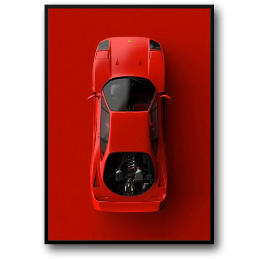 Vintage Supercar | F40 Top View