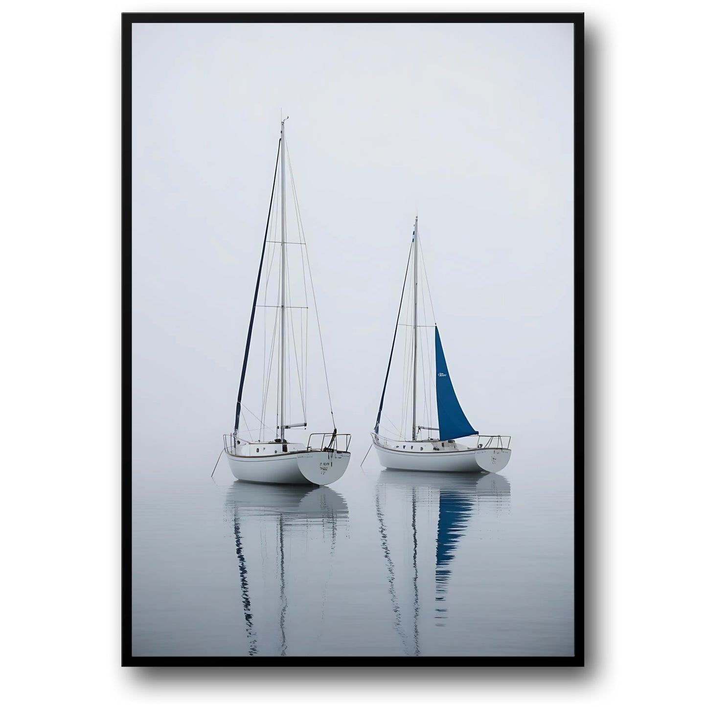 Two Sailing Boats | Serene Nautical Art