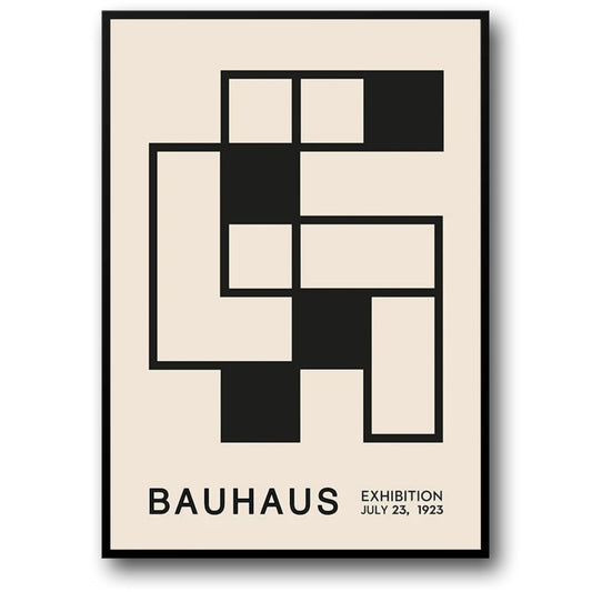 Bauhaus Abstraction | Modern Warmth | Minimalist Geometric Art