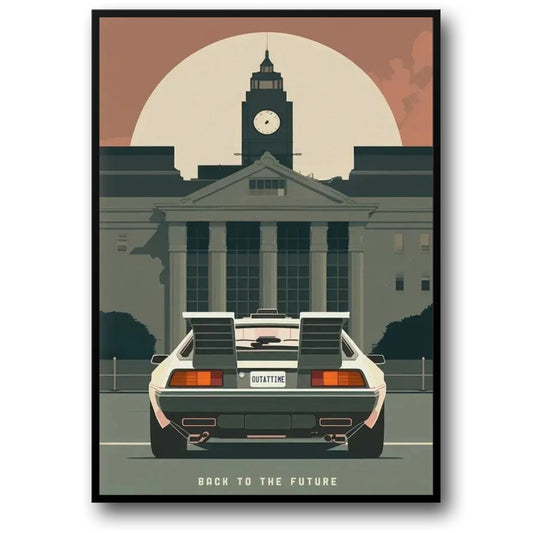 Back to the Future Poster | Marty McFly | Robert Zemeckis Inspired | Adventurous Time Travel Art | Cinematic Wall Decor