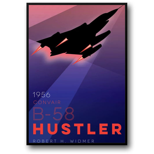 1956 Convair B-58 Hustler | Retro Aviation | Bold Colors