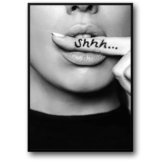 Quiet Mysteries Revealed | Silenced Stories Art Print | Gesture-Inspired Poster for Home Decor