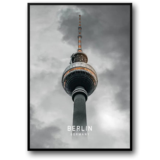 TV Tower in Berlin | European Cityscape Art | Architectural Landmark Poster | Berlin Skyline Photography | Home Decor Artwork | Germany Travel Souvenir