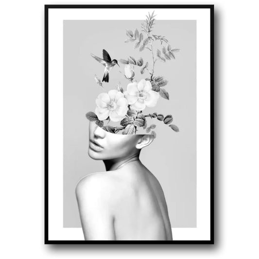 Monochrome Harmony | Blossoms of the Mind