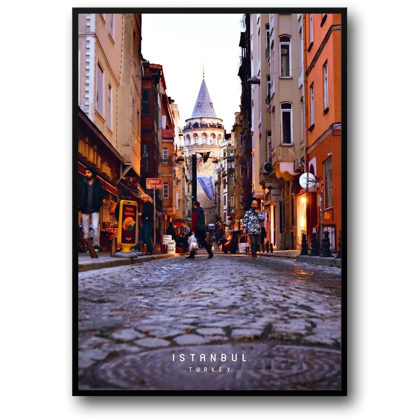 Galata Tower | Istanbul Street View | Vibrant Urban Scene