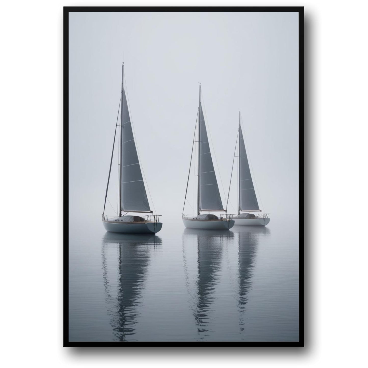 Three Sailing Boats | Nautical Ocean Theme