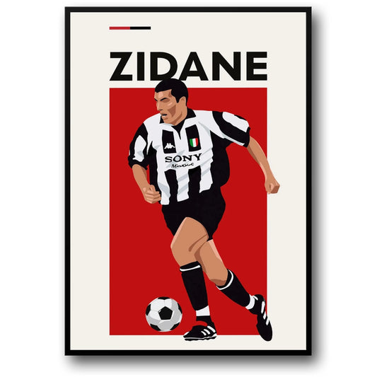 Zidane | Football Legend Poster | Sport Enthusiast Wall Art | Home Decor