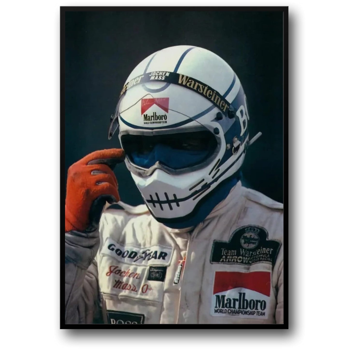 Racing Poster | Old School Marlboro | Trendy Red Aesthetic | Marlboro driver