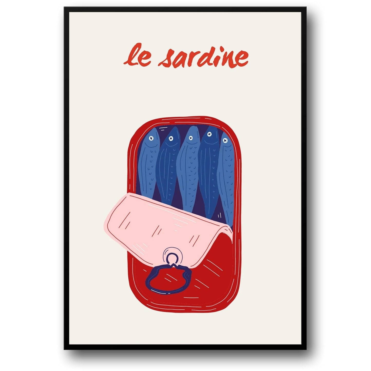 Dual Fish | Modern Marine Life Poster