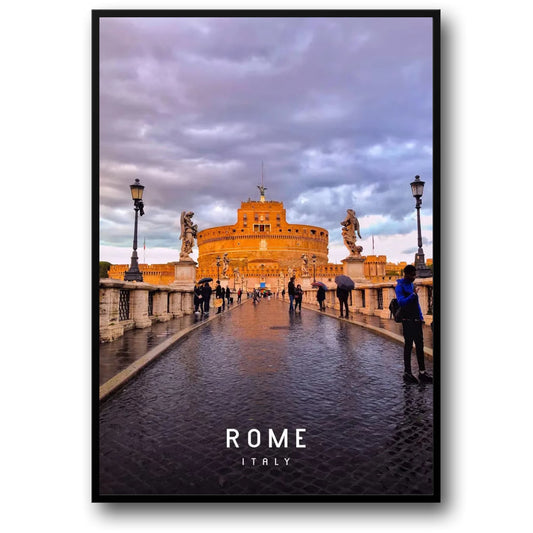 Castel Sant'Angelo | Rome | Italy | Discover Medieval Majesty | Fortress by the River Tiber | Historic Rome Posters