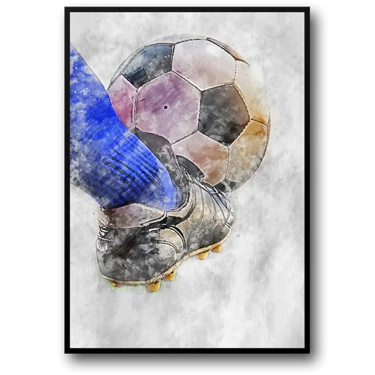 Football Passion Poster | Tribute to Sport's Spirit and Perseverance | Inspired Artwork for Home Decor