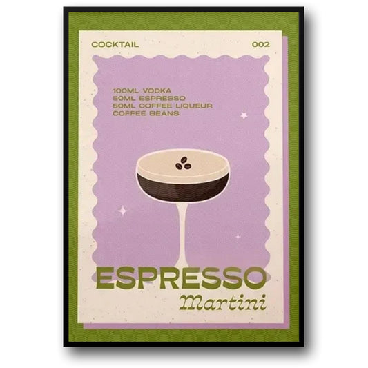 Vintage Espresso Martini Art