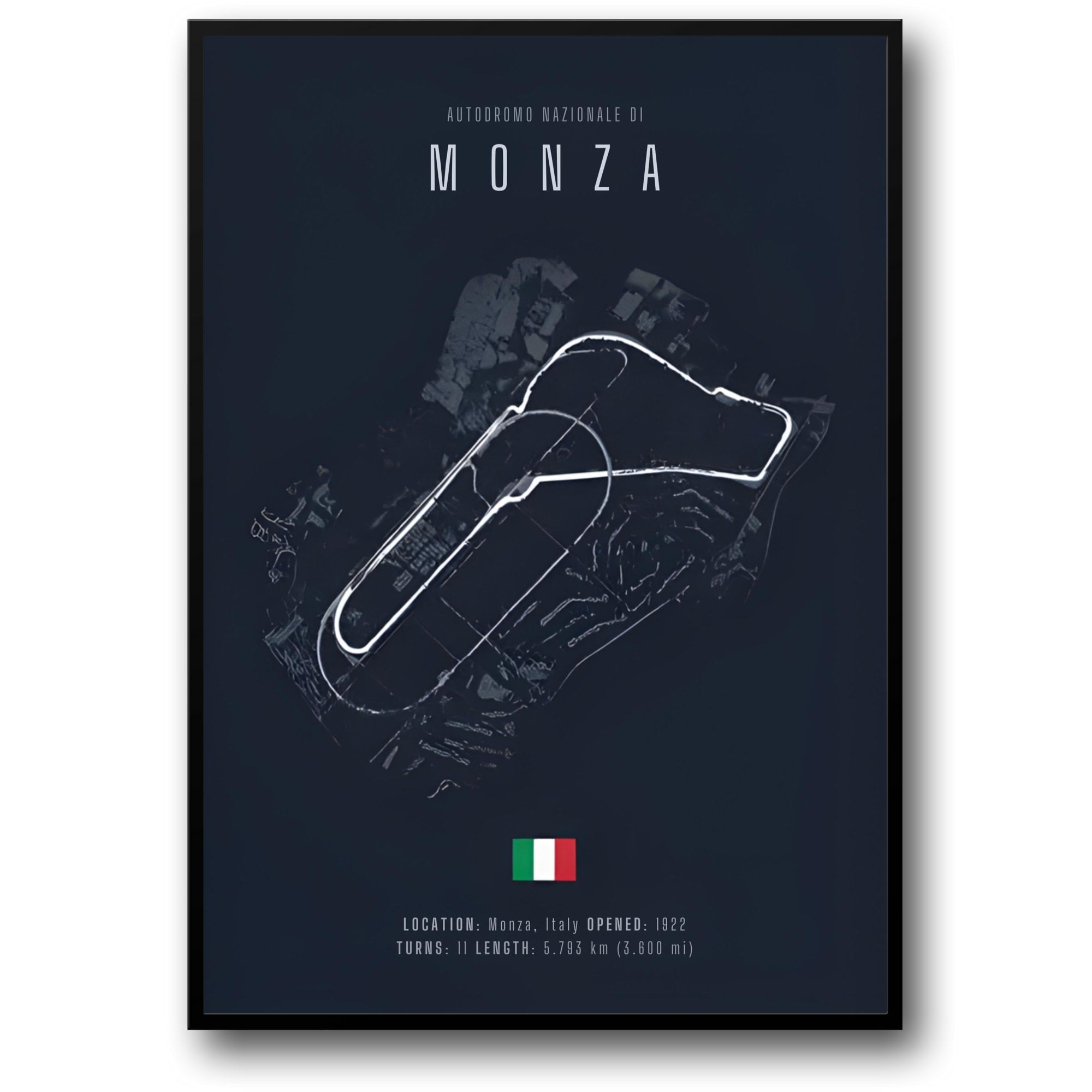 Monza F1 Circuit | Racing Track Layout – Wall Of Art Studio