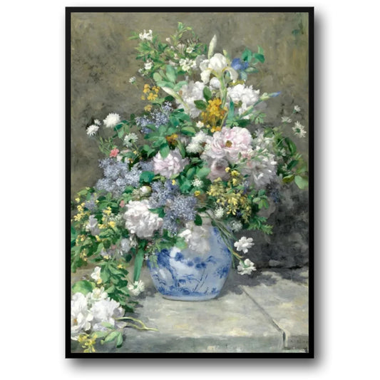 Garden of Elegance | Impressionism | Blue-and-White Vase