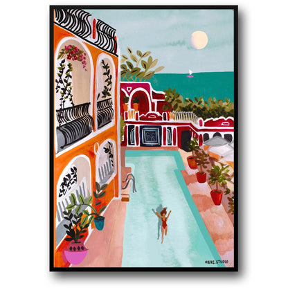 abstract india landscape poster