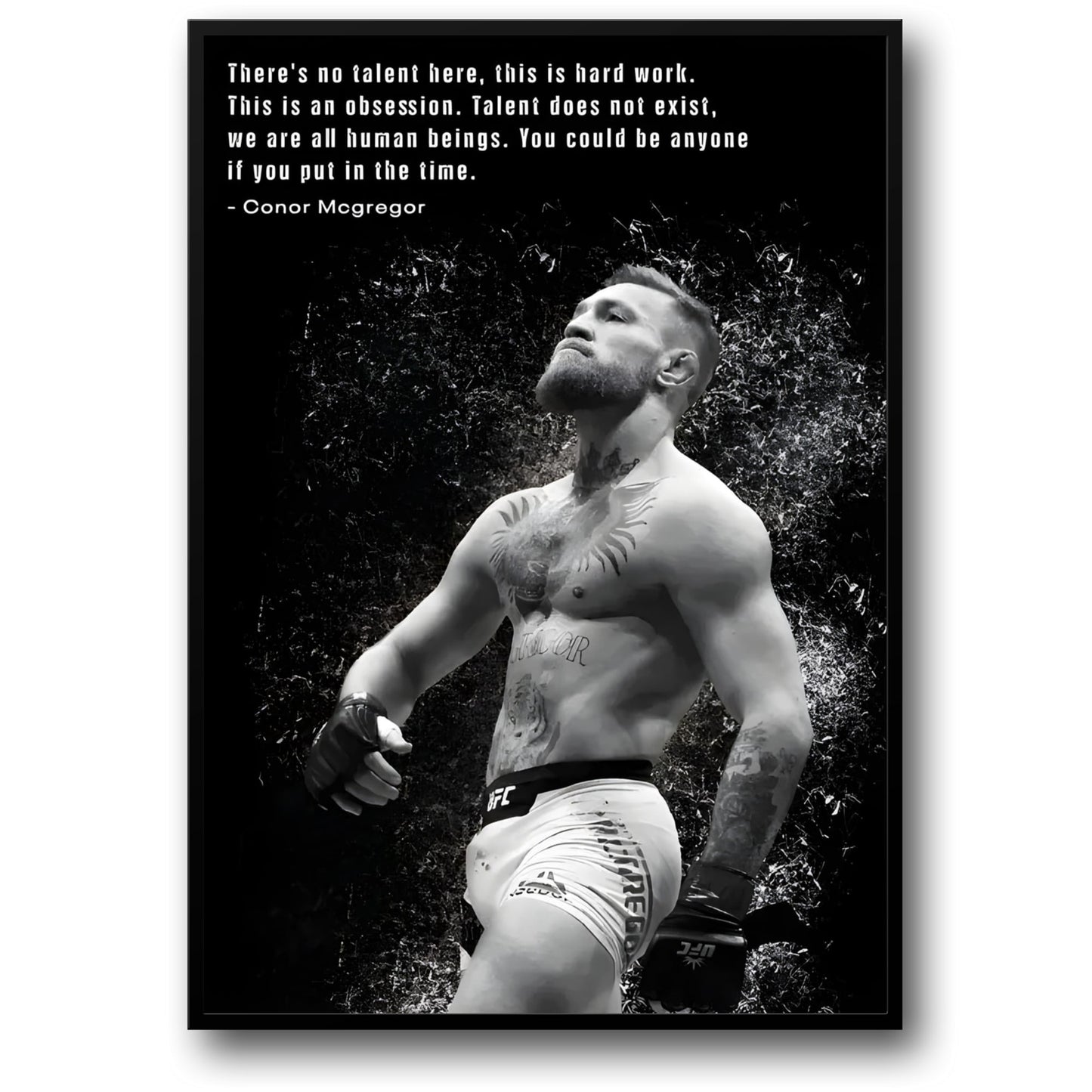 Conor McGregor | Hard Work Over Talent | UFC Gym Decor