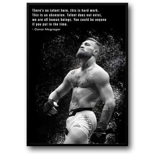 Conor McGregor | Hard Work Over Talent | UFC Gym Decor